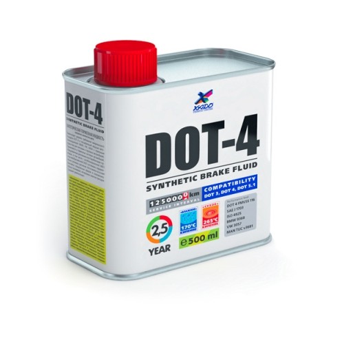 XADO Тормозная жидкость DOT-4 0,5л.